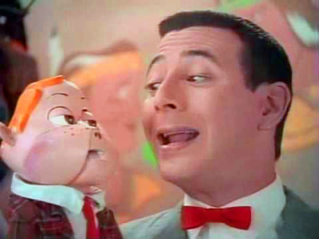 10.Pee Wee Herman with Billy Baloney puppet